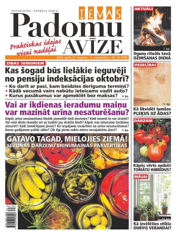 IEVAS PADOMU AVĪZE Nr. 34 2025