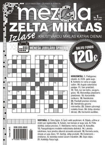 MEZGLA ZELTA MĪKLAS Nr. 1 2026