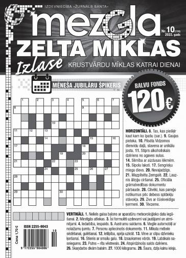 MEZGLA ZELTA MĪKLAS Nr. 10 2022