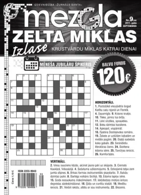 MEZGLA ZELTA MĪKLAS — Nr. 09