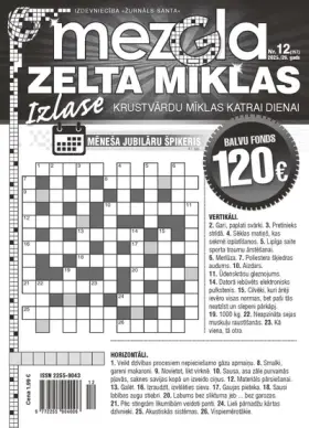 MEZGLA ZELTA MĪKLAS — Nr. 12