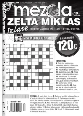 MEZGLA ZELTA MĪKLAS — Nr. 10