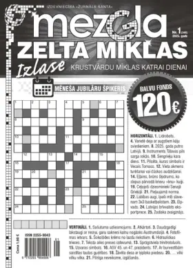 MEZGLA ZELTA MĪKLAS — Nr. 01