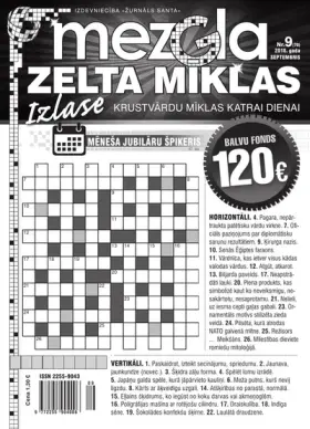 MEZGLA ZELTA MĪKLAS — Nr. 09