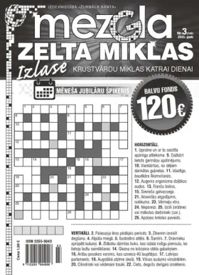 MEZGLA ZELTA MĪKLAS — Nr. 03