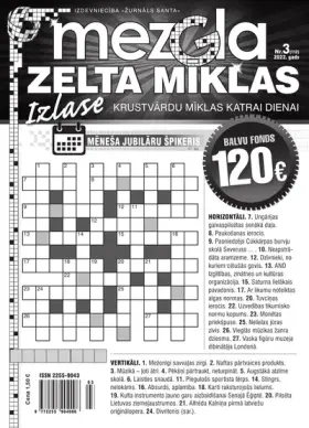 MEZGLA ZELTA MĪKLAS — Nr. 03